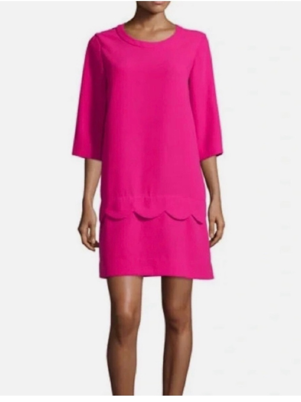 kate spade Fuchsia Scalloped Shift Dress